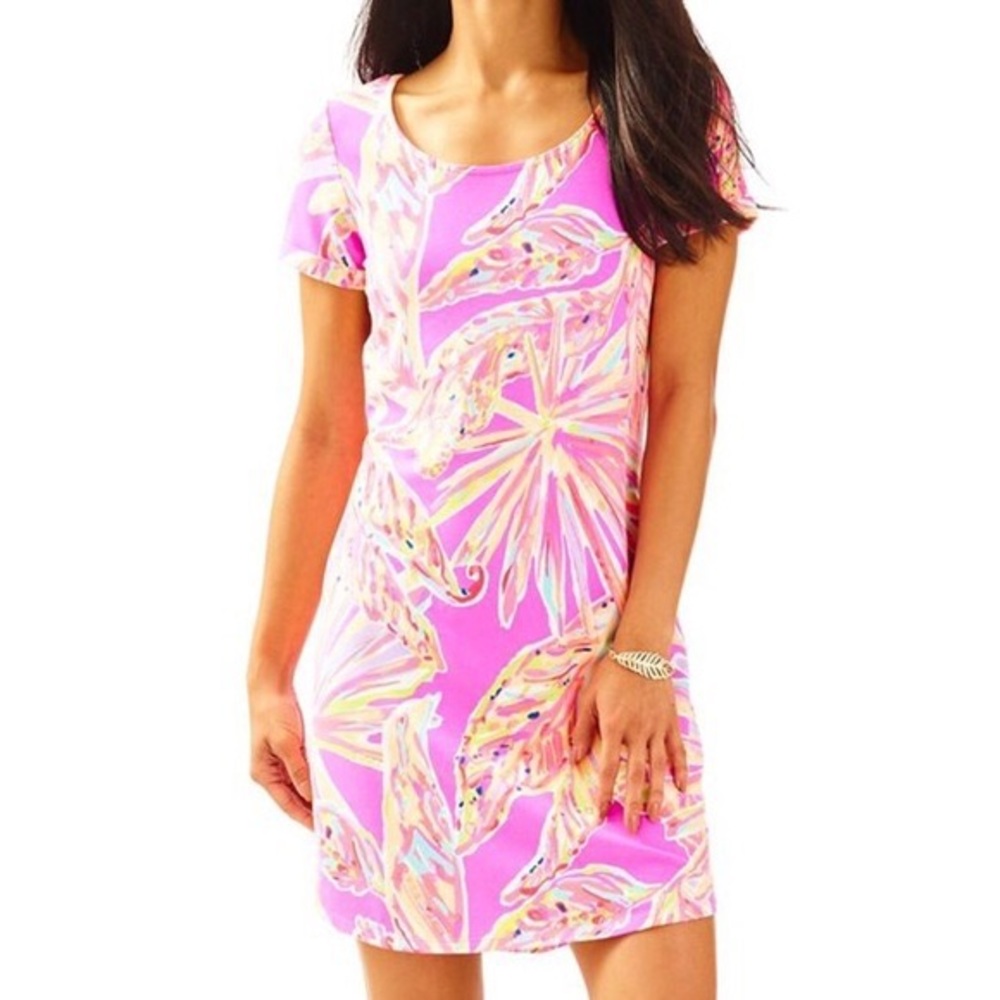 Lily Pulitzer XS UPF 50 Tammy Dress Amethyst Sunseekers Print